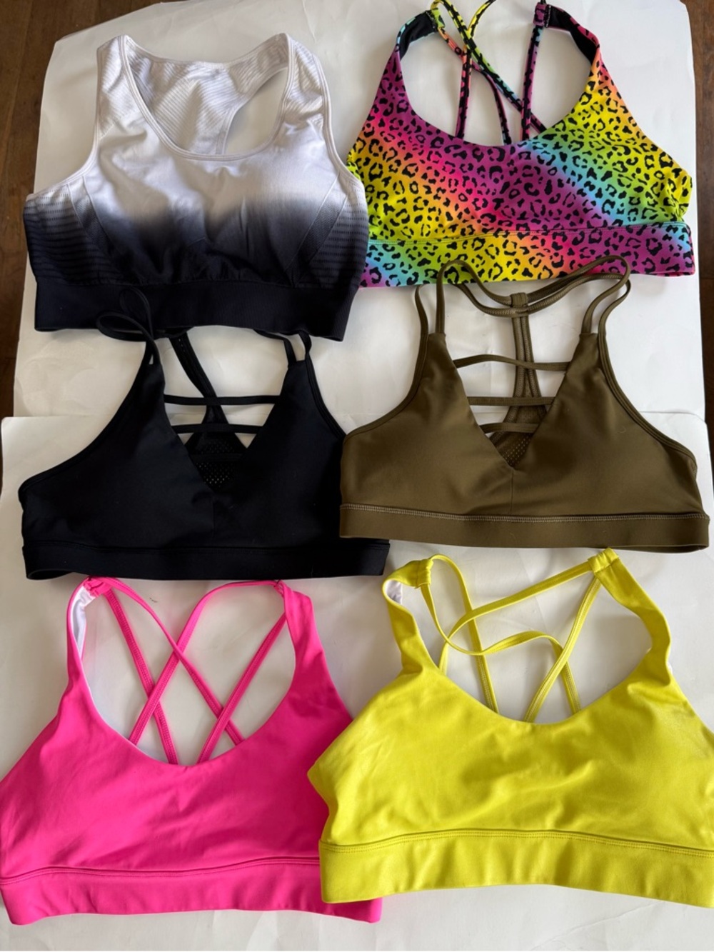 BUNDLE: 6 Zyia Active Bras, size large